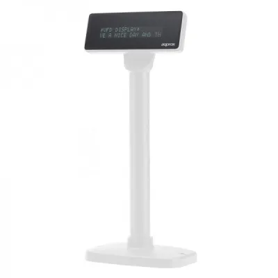 Approx Visor TPV Para Cliente 40 Caracteres (20 Columnas x 2 Líneas) Color Blanco APPVFD01WH