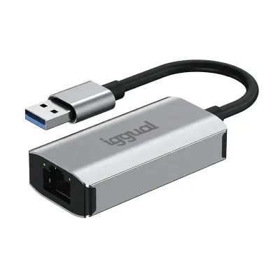 iggual Adaptador USB-A 3.0 a RJ45 Gigabit para Conexión de Red