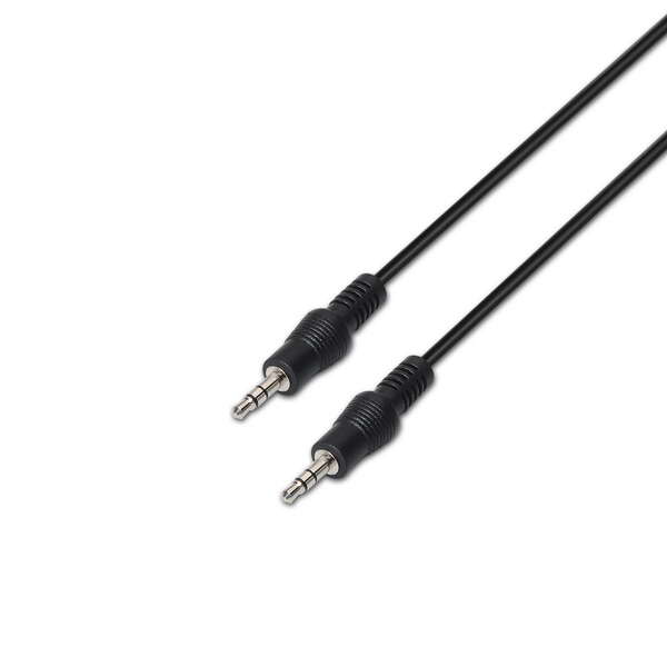 Aisens Cable Audio Estereo - Jack 3.5/M-Jack 3.5/M - 3.0M - Color Negro