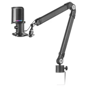 Mars Gaming MMICXT Black Micrófono Profesional de Estudio 192kHz Dynamic ARGB Ring