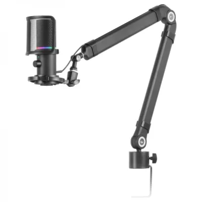 Mars Gaming MMICXT Black Micrófono Profesional de Estudio 192kHz Dynamic ARGB Ring
