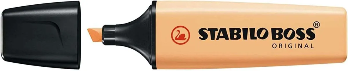 Stabilo Marcador Fluorescente Boss Original Naranja Pálido