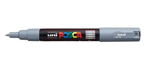 Posca Marcador PC-1M Punta Fina 0.7-1mm Gris No Permanente