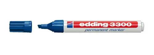 Edding 3300 Rotulador Permanente Punta Biselada Tinta Casi Inodora Azul