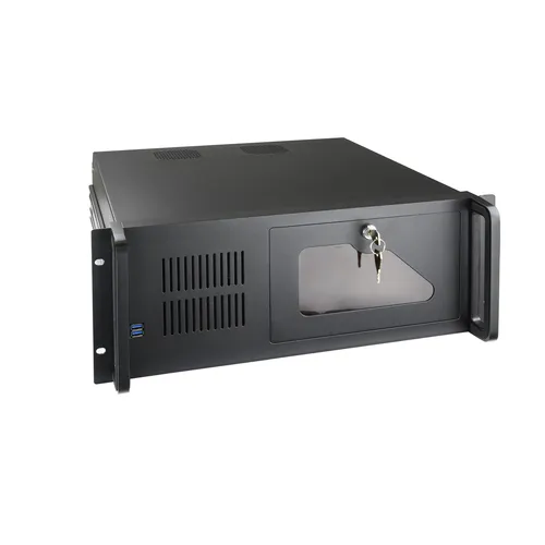 Caja Rack 19" 4U Tooq Rack-406N-Usb3 Frontal Con Puerta Y Rejilla Con Llave Chasis De Acero 1.2Mm Color Negro