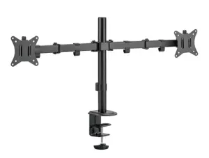 iggual SPM02 Soporte Pinza 2 Monitores 17"-32"