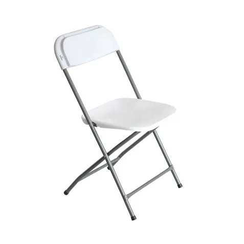 SunGarden Silla Plegable de Resina 80x50x45cm Color Blanco