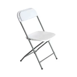 SunGarden Silla Plegable de Resina 80x50x45cm Color Blanco