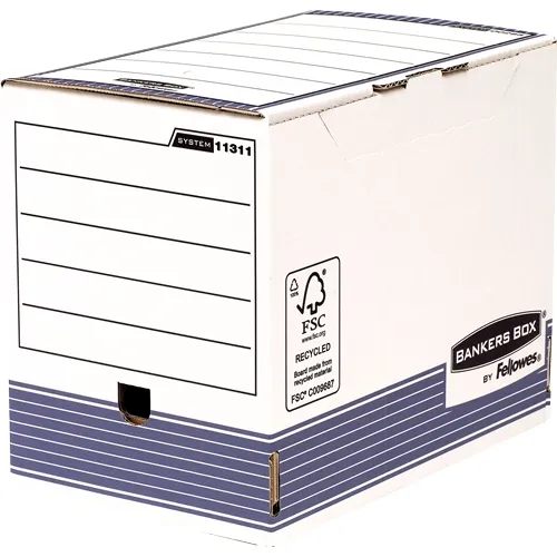 Fellowes Bankers Box Caja de Archivos A4 Fastfold - Montaje Automático - FSC - 26x20x31.5cm