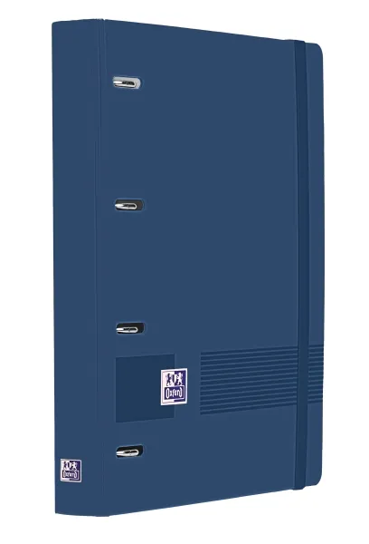 Oxford Europeanbinder Live&Go Carpeta Anillas 4x35 A4+ con Recambio 5x5 Write&Erase Azul Marino