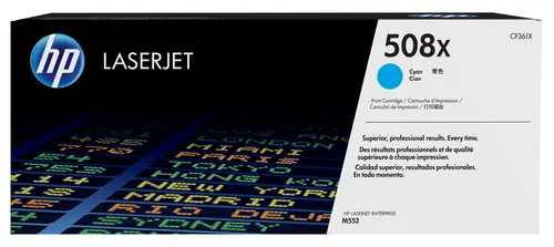 HP LaserJet M553 Toner 508X Cian Alta Calidad