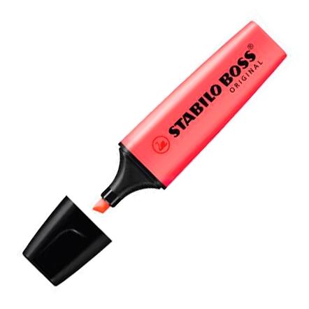 Stabilo Marcador Fluorescente Boss Original Rojo