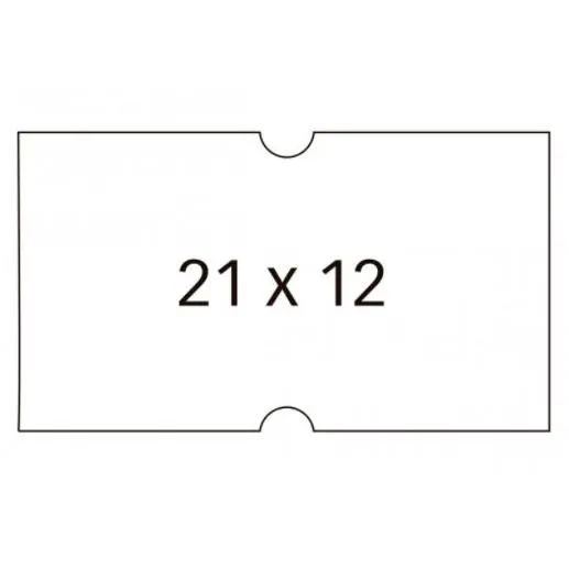 Apli Etiquetas Removibles Para Etiquetadora De Precios 21X12Mm C/Rectos 6 Rollos De 1000 Blanco