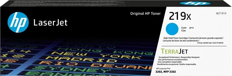 HP Toner Cian 219X para Impresoras LaserJet Pro 3202 y MFP 3302