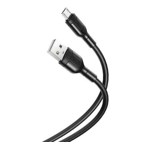 XO Cable de Carga y Transmisión de Datos Micro USB 1m 5V 2.1A Color Negro