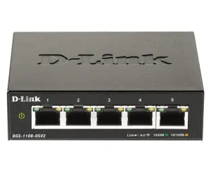 D-Link DGS-1100-05V2 Switch Semigestionable 5 Puertos Gigabit No Rack