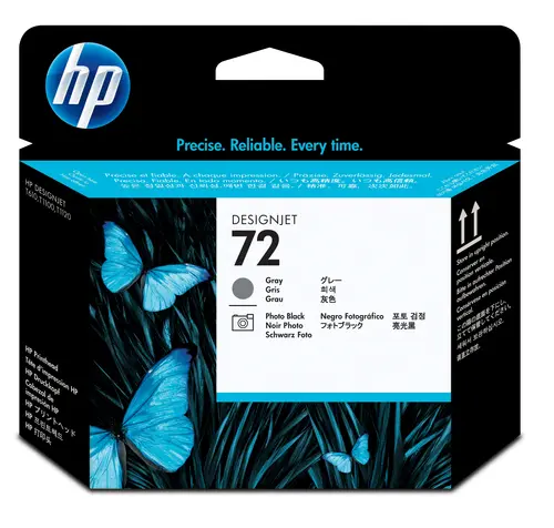 Hp 72 Cabezal De Impresion Original - Negro Photo Y Gris - C9380A