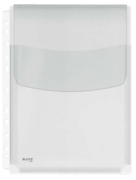 Leitz Pack De 5 Fundas Fuelle Con Solapa A4 Multitaladro 11 - Capacidad 200 Hojas - Fabricada En Pvc De 170 Micras - Expansibles Hasta 20Mm - Textura Lisa