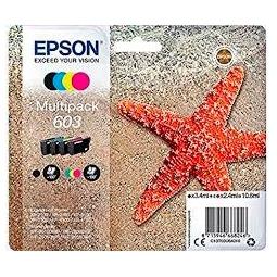 Epson Tinta Multipack Bk / C / M / Y Xp-2100, 3100, 4100 / Wf-2830Dwf, 2850Dw - Nº 603