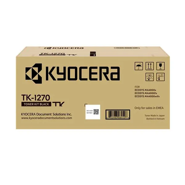 Kyocera Tk1270 Negro Cartucho De Toner Original - 1T0C140Nl0