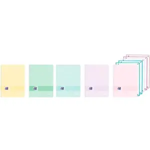 Oxford Cuaderno Europeanbook 5 Live&Go 120H A4+ 5x5 Write&Erase Pastel