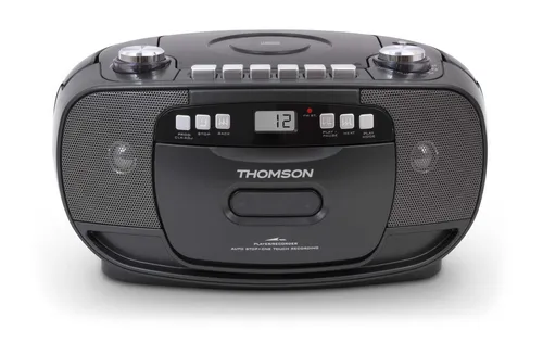 Thomson RK200CD Radio CD y Casete Color Negro