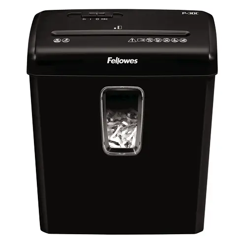 Fellowes Destructora Manual P-30C Corte En Partículas 4x34mm 15L Negro