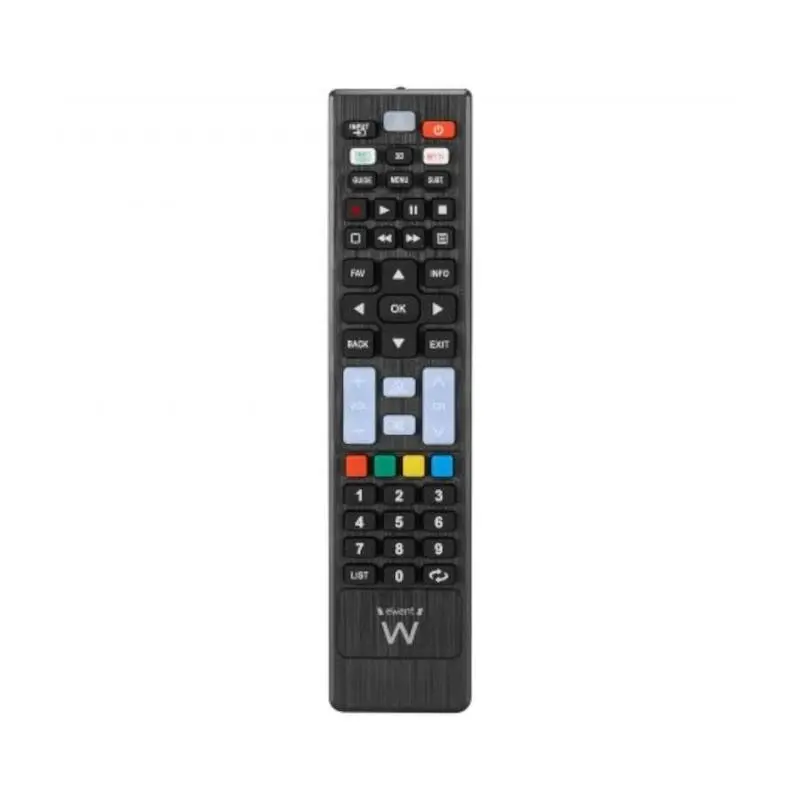 Ewent EW1577 Mando Universal para LG, Samsung, Sony, Hisense y TCL - Botones NetTV y Smart Video - Negro