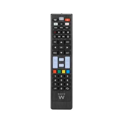 Ewent EW1577 Mando Universal para LG, Samsung, Sony, Hisense y TCL - Botones NetTV y Smart Video - Negro