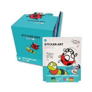 Comansi Sticker Art Junior Genérico Blister - Pegatinas Creativas para Ventanas  - Manualidades Infantiles - Surtido Temático