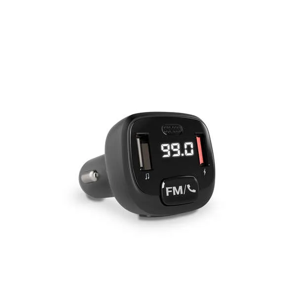 Energy Sistem Transmisor Fm Para El Coche - Bluetooth - Microsd - Usb Mp3 - Asistente De Voz - Manos Libres - Color Negro
