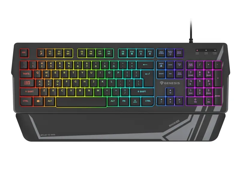 Genesis Rhod 350 RGB Teclado Gaming USB QWERTY Español Negro