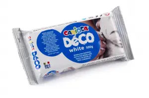 Carioca Deco Pasta de Modelar 500gr - Apta Para Todas Las Técnicas - Color Blanco