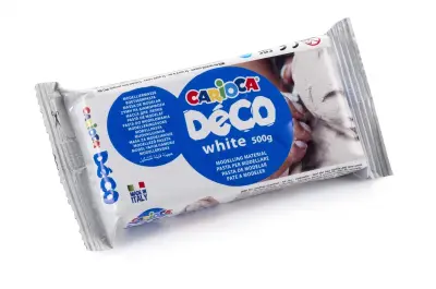 Carioca Deco Pasta de Modelar 500gr - Apta Para Todas Las Técnicas - Color Blanco