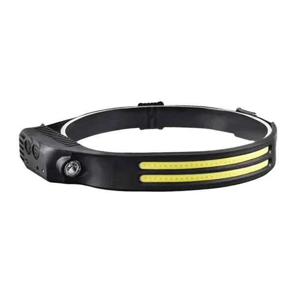 Elbat Linterna de Cabeza LED 800Lm + 200Lm, 6500K, 4 Modos, Sensor de Manos, Hasta 8 Horas, Negro