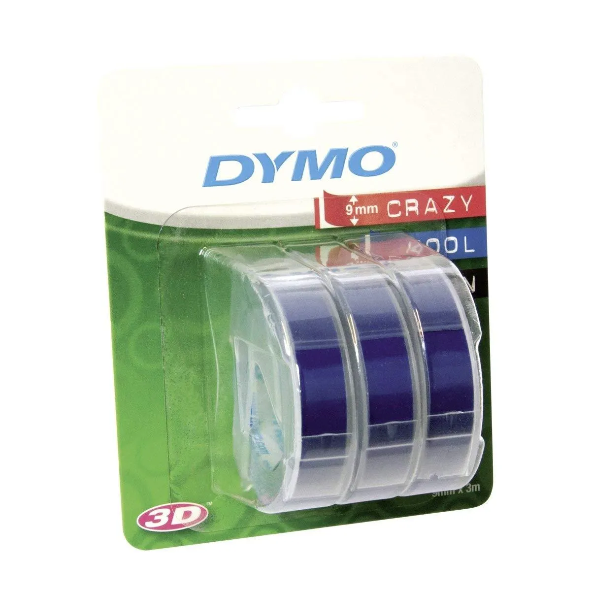Dymo Cinta Tradicional 84774 - Azul - 9Mmx3M - Blister 3 Unidades