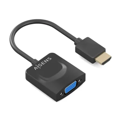 AISENS Conversor HDMI a SVGA, HDMI A/M-SVGA/H, Negro, 15m