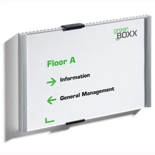 Durable Identificador Para Puertas Info Sign Placa De 210X148,5Mm Metal Plateado