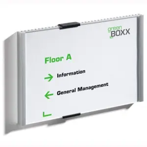Durable Identificador Para Puertas Info Sign Placa Metal Plateado 210X148,5mm