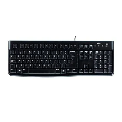 Logitech Teclado K120 Cable Usb Qwerty Español Negro