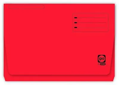 Gio Subcarpeta Con Bolsa Y Solapa Rojo Intenso Cartulina Folio 320gr - 25U