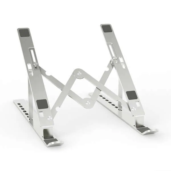 Aisens Soporte De Sobremesa Ajustable Para Portátil / Tablet, Plata