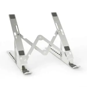 Aisens Soporte De Sobremesa Ajustable Para Portátil / Tablet, Plata