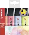 Stabilo Boss 70 Pastel Pack de 4 Marcadores Fluorescentes Recargables 2-5mm