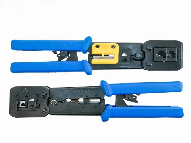 Lanberg NT-0204 Crimpadora Herramienta Para Prensar Negra y Azul
