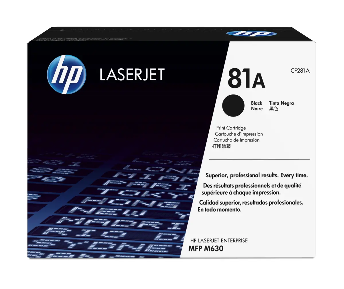HP CF281A Cartucho de Tóner Original Negro - 81A