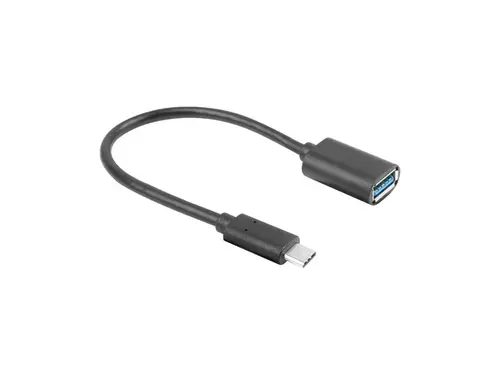 Lanberg Cable USB 3.2 Gen 1 A USB-C 0,15 m Negro