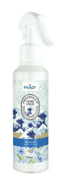 Prady Ambientador Home Spray Oceano - Frasco De 220 Ml - Spray Pulverizador
