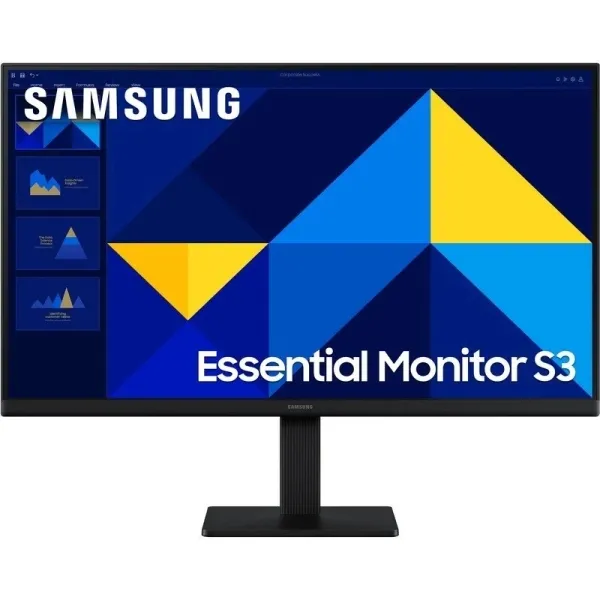 Samsung Essential S3 Monitor 24" Ips Fullhd 100Hz - Respuesta 5Ms - Hdmi - Vesa  100X100Mm - Color Negro