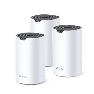 TP-Link Deco S7 (3-Pack) Doble Banda Wi-Fi 5 (802.11ac) Blanco y Negro